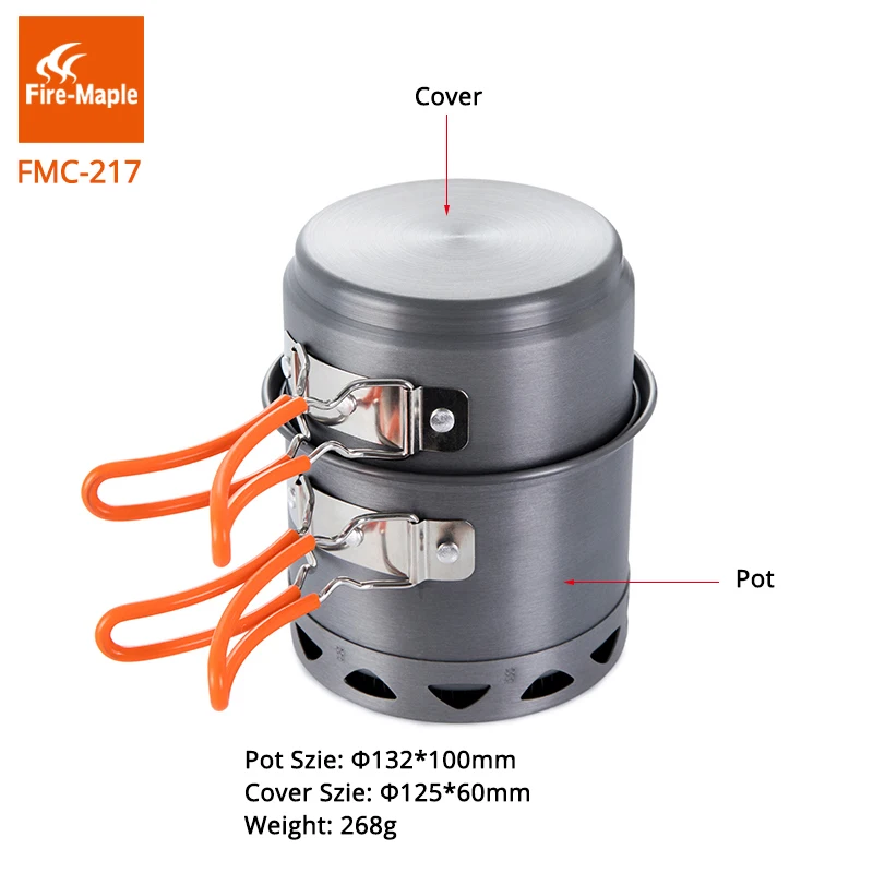 Campfire Cooking - ファイヤーマプルキャンプ調理器具セットポータブル屋外折りたたみコンパクト加熱交換ポットアルミニウム合金ピクニックツールFMC-217