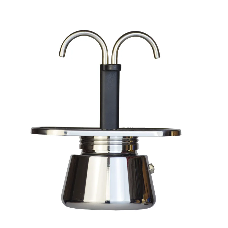 Pocket Coffee Maker - ステンレス鋼のミニ鍋,二重管,イタリアのコーヒーメーカー,家電,200ml, 304