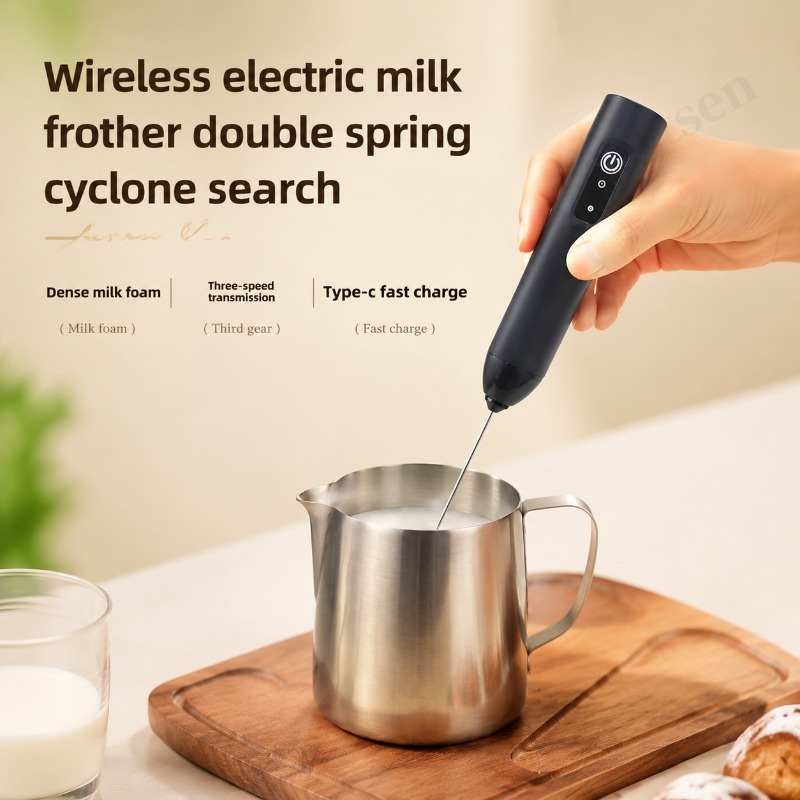 Pocket Coffee Maker - 電動コーヒーフォーマー 2 in 1 充電式 Type-C