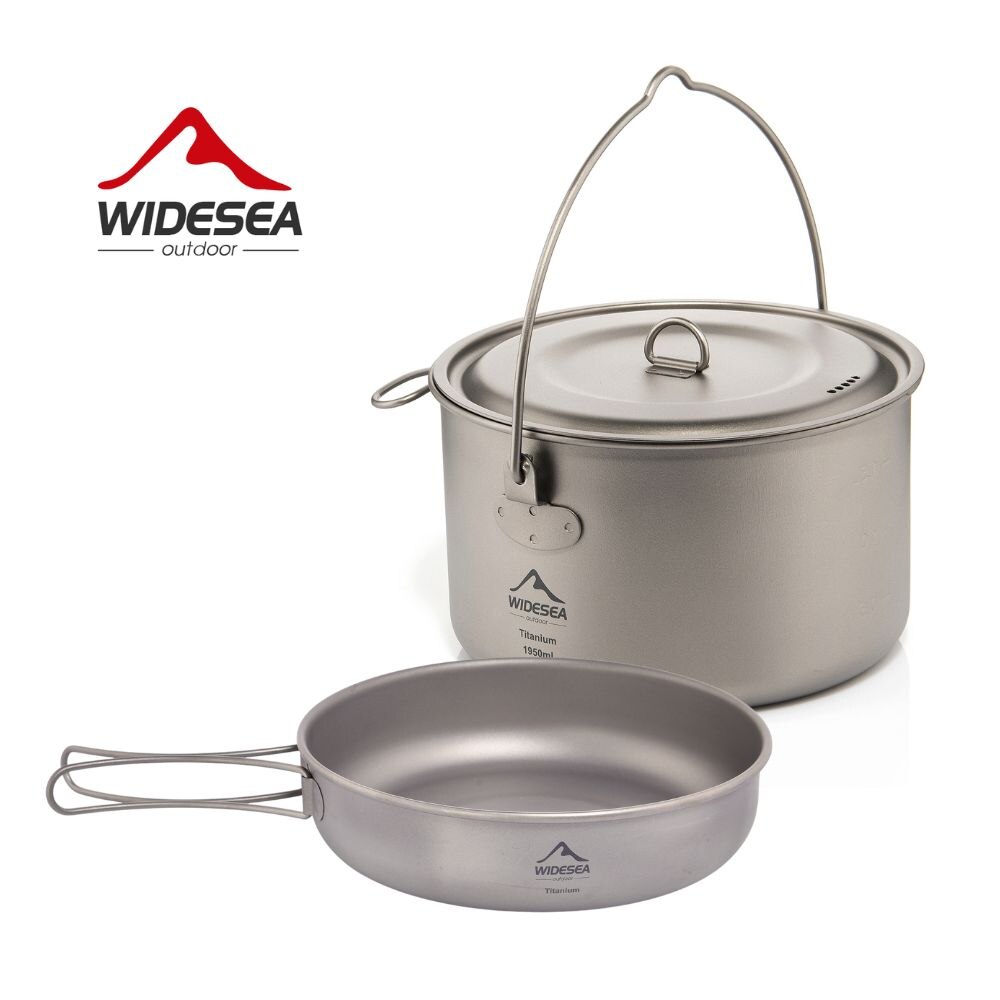 Camping Cooking And Cutlery Set - キャンプ用食器チタン調理器具セット観光大釜屋外調理鍋フライパンピクニックキッチンハイキングトレッキング