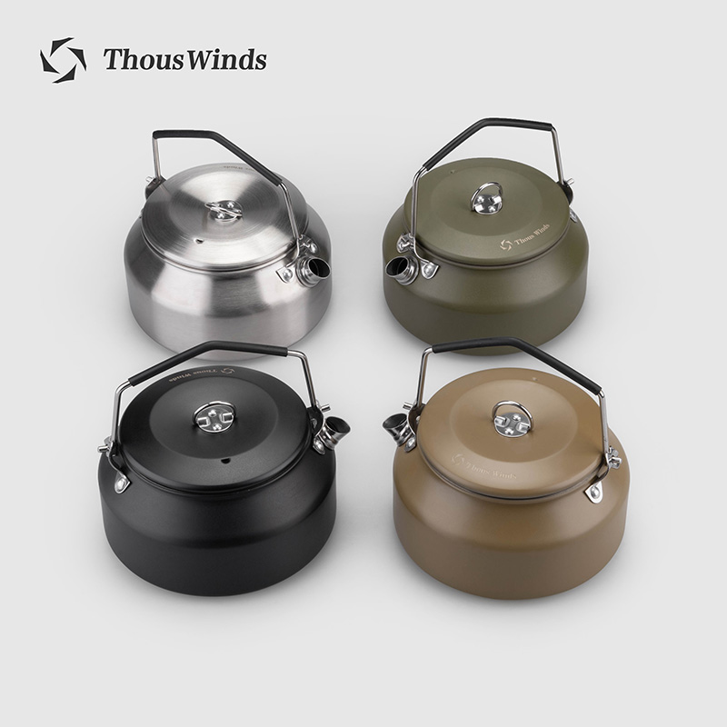 Camping Cooking Set - Thous Winds キャンプケトル アウトドアケトル ポータブルハイキング調理器具超軽量コーヒーウォーターケトル1L
