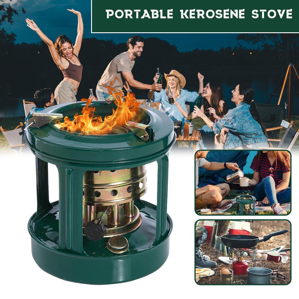 Camping Cooking Oil - 屋外用8芯オイルヒーターストーブ、防風バーナー、ミニキャンプクッカー、ポータブルキャンプストーブ、屋外ピクニック調理用