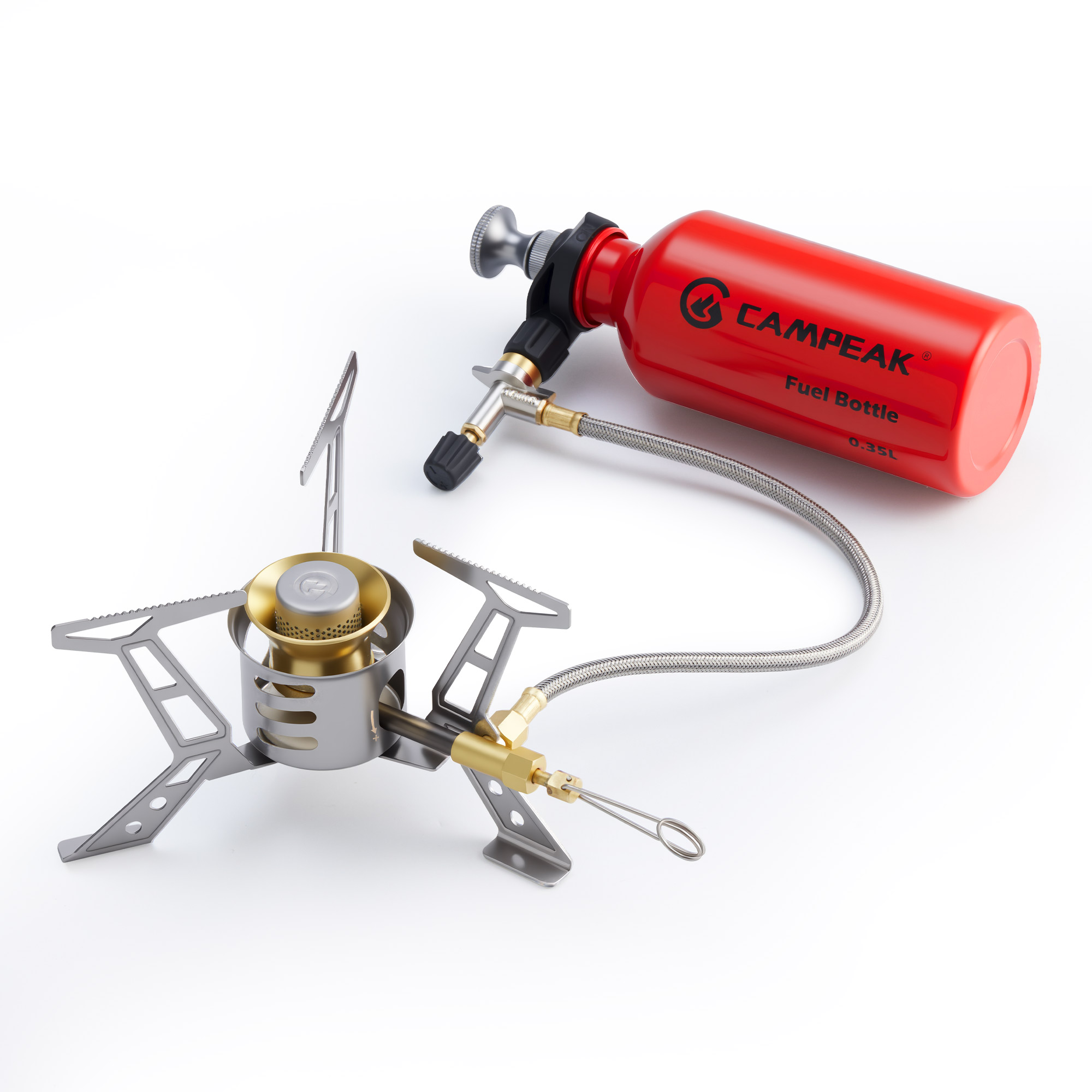 Camping Cooking Oil - 燃料油ストーブ、ガソリンバーナー、多燃料ガソリンストーブ、ディーゼル、灯油ストーブ（静音キャップ付き）、アウトドアキャンプ、ハイキング用