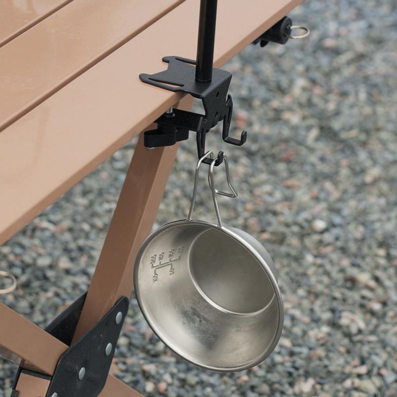 Camping Cooking Canister - エアキャニスターハンガーキャンプテーブル調理エアキャニスターフックアウトドアスポーツヘビーデューティ金属オーガナイザーバックパッキングハイキング用