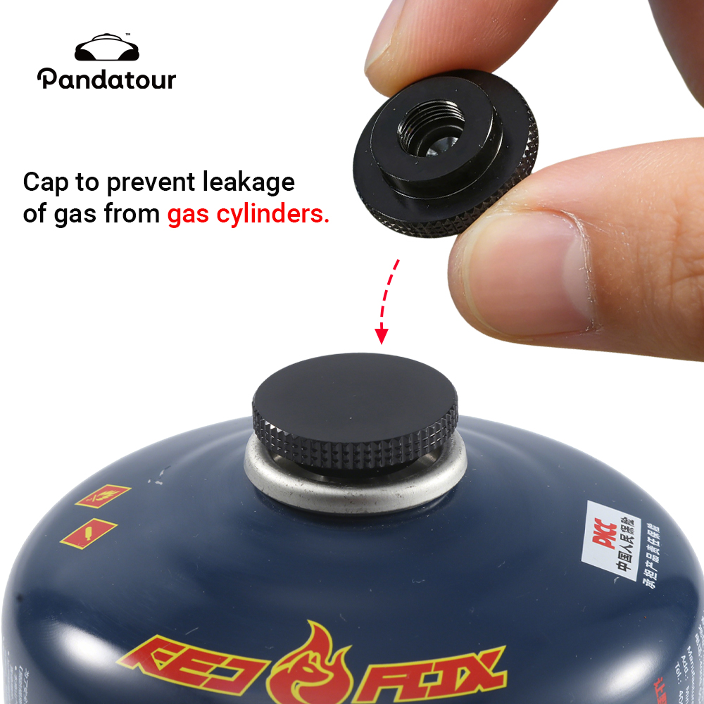 Camping Cooking Fuel - Pandatour アウトドア キャンプ用ガスタンク漏れ防止プラグ 液化ガス接続ラインブロッキングキャップ ガスタンクキャップ アウトドアストーブキャップ