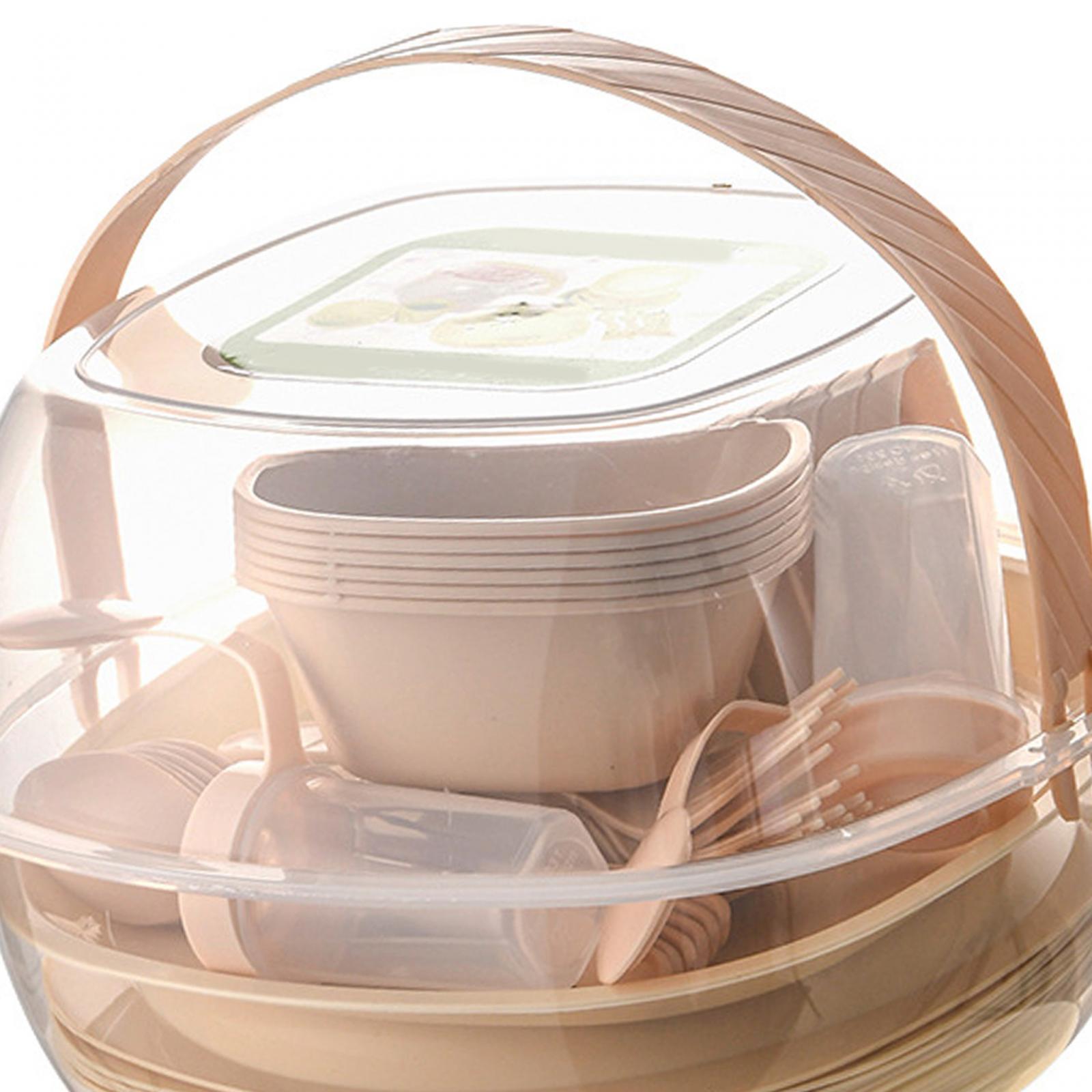 Camping Cooking And Cutlery Set - 48個の食器セット、旅行キャンプ用カトラリーセット、家庭寮RV用