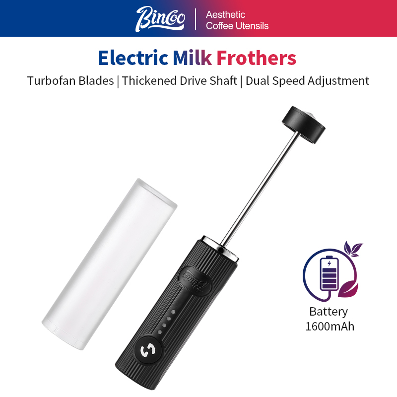 Pocket Coffee Maker - BINCOO 電気コーヒー泡立て器 USB 充電式 2 スピード泡メーカーワイヤレスハンドヘルド卵ビーター牛乳泡立て器ミキサー調理ツール