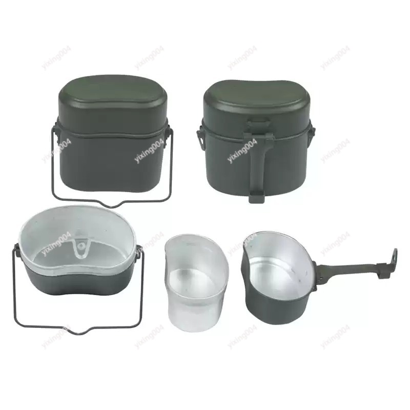 Camping Cooking Box Set - アウトドア多機能キャンプクックセット ランチボックス 水筒付き ピクニック料理用