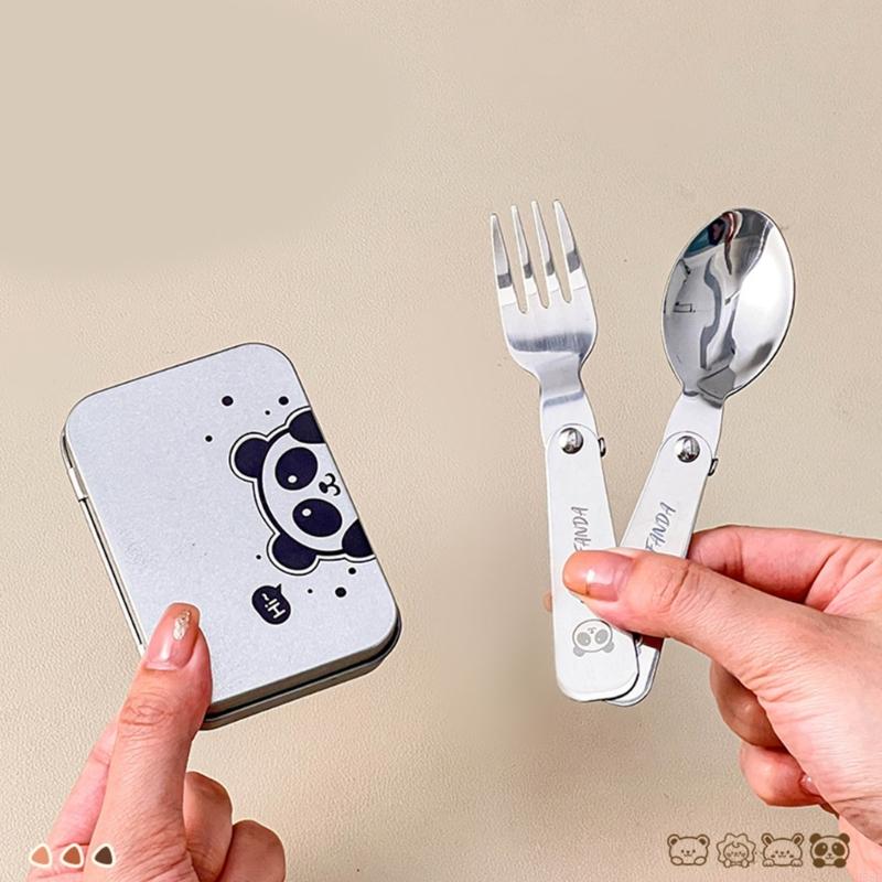 アウトドア折りたたみキャンプカトラリーセットフォークスプーン - Camping Cooking Box Set のレビューと価格
