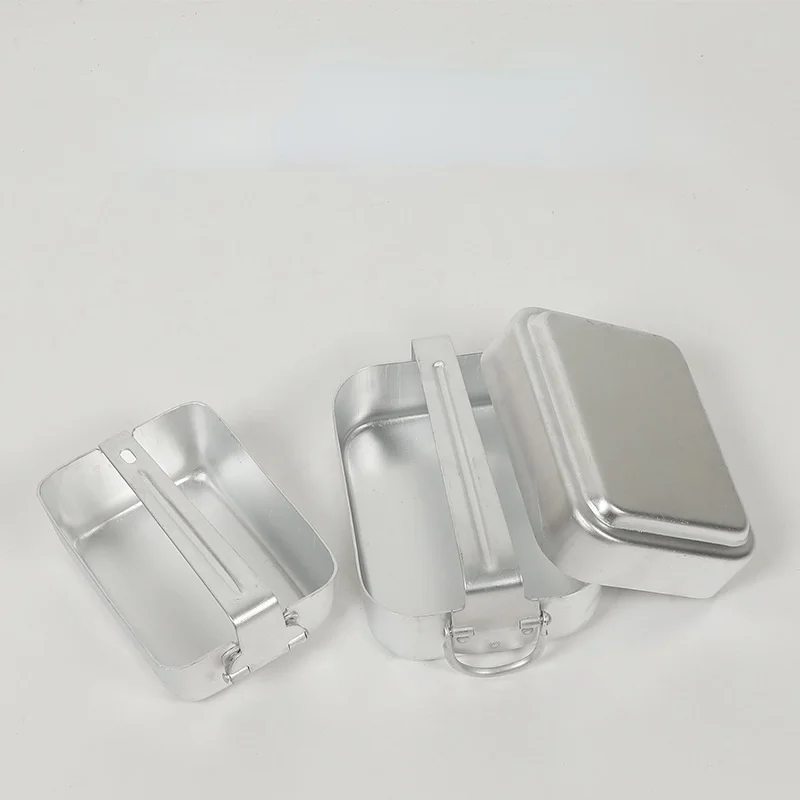 屋外用アルミ製キャンプ調理器具セット（蓋付き）アーミースタイ - Camping Cooking Box Set のレビューと価格