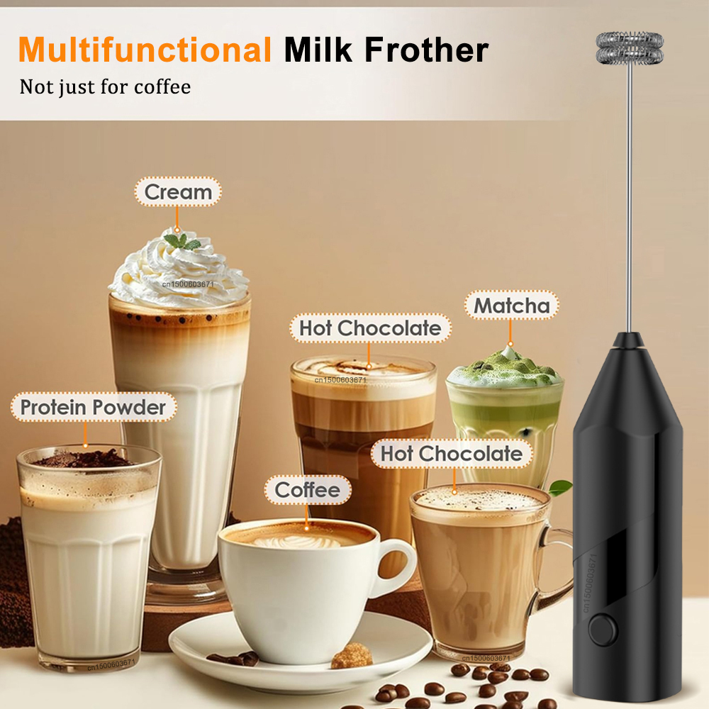 電動ミルク泡立て器ワイヤレスエッグビーターステンレス鋼ミニハ - Pocket Coffee Maker のレビューと価格