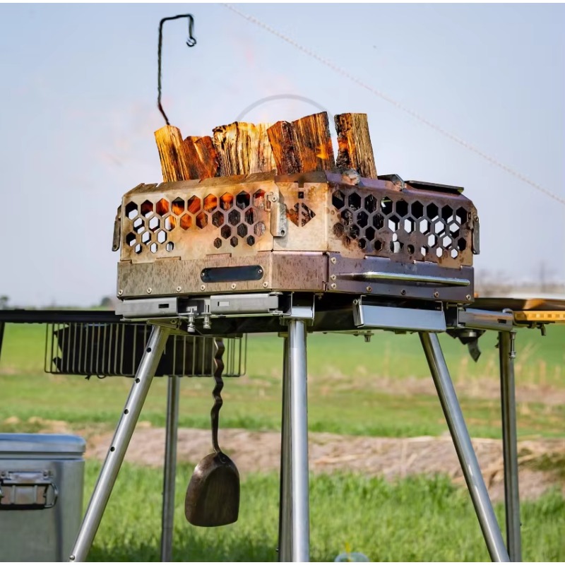 高品質ポータブルステンレス鋼製薪ストーブ焚き火台 アウトドア - Camping Cooking Equipment Electric のレビューと価格