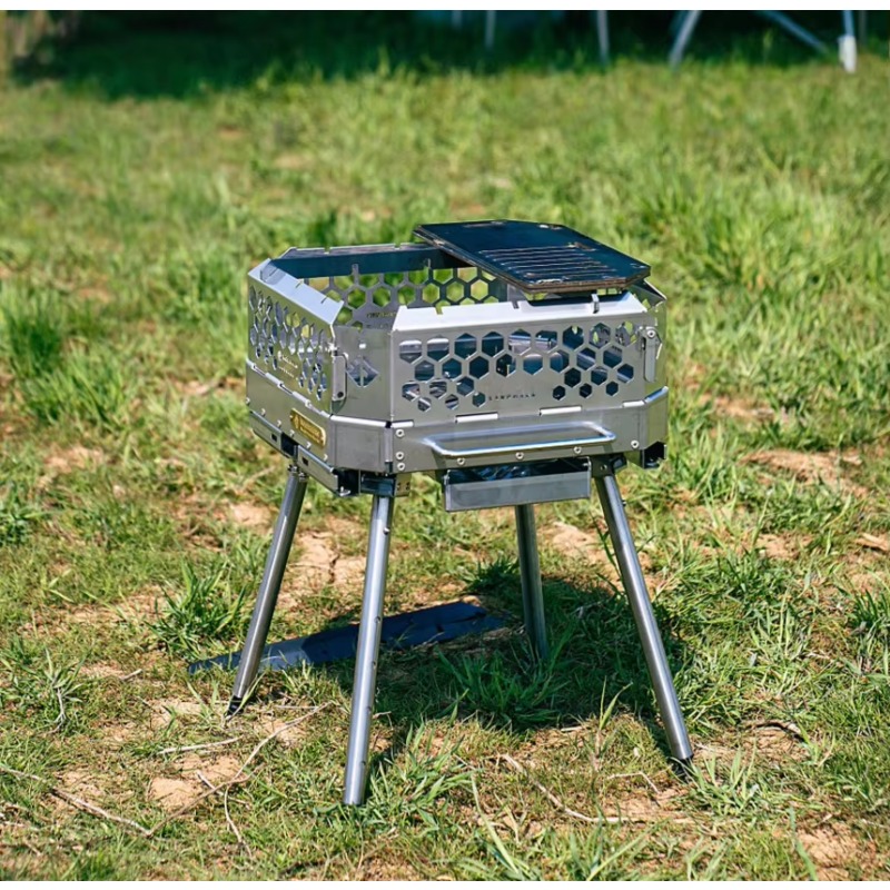 高品質ポータブルステンレス鋼製薪ストーブ焚き火台 アウトドア - Camping Cooking Equipment Electric のレビューと価格