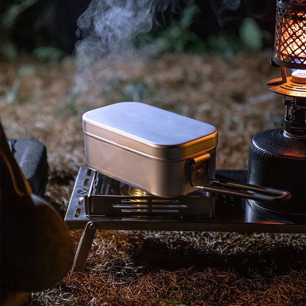 超軽量食器 キャンプ調理器具 ランチボックス 調理鍋 ピクニ - Camping Outdoor Cooking Set のレビューと価格