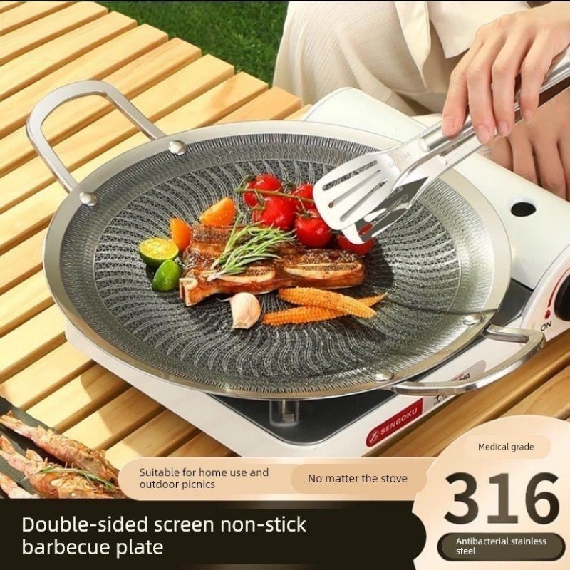 316ステンレス鋼多機能調理BBQグリルパン、キャンプ、家庭 - Camping Cooking Meat のレビューと価格
