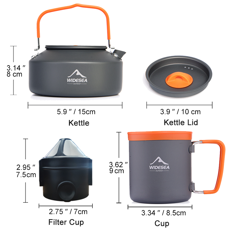 Widesea-キャンプ用コーヒー調理器具セット,屋外食器, - Camping Cooking Box Set のレビューと価格