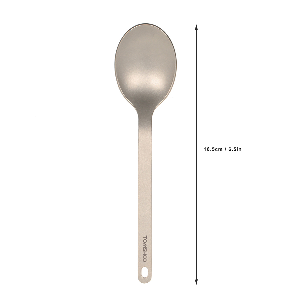 TOMSHOO チタン食器ディナースプーンカトラリー食器家庭 - Camping Cooking And Cutlery Set のレビューと価格