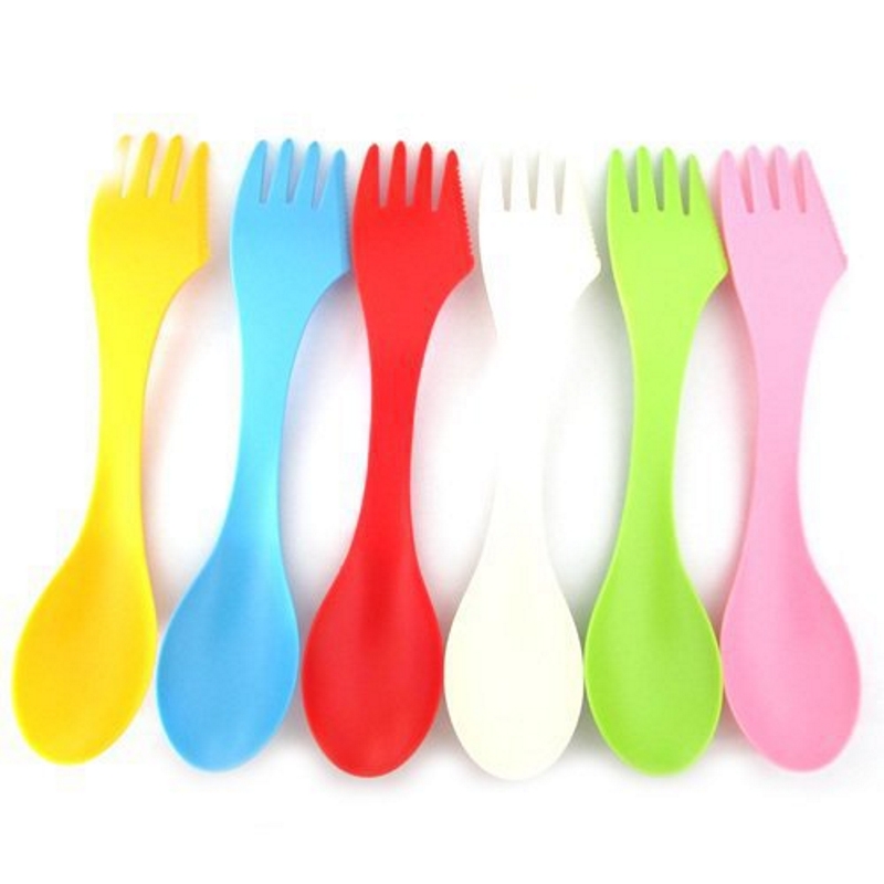 6個入り 3-in-1 キャンプ用食器セット - 耐熱スプー - Camping Cooking And Cutlery Set のレビューと価格