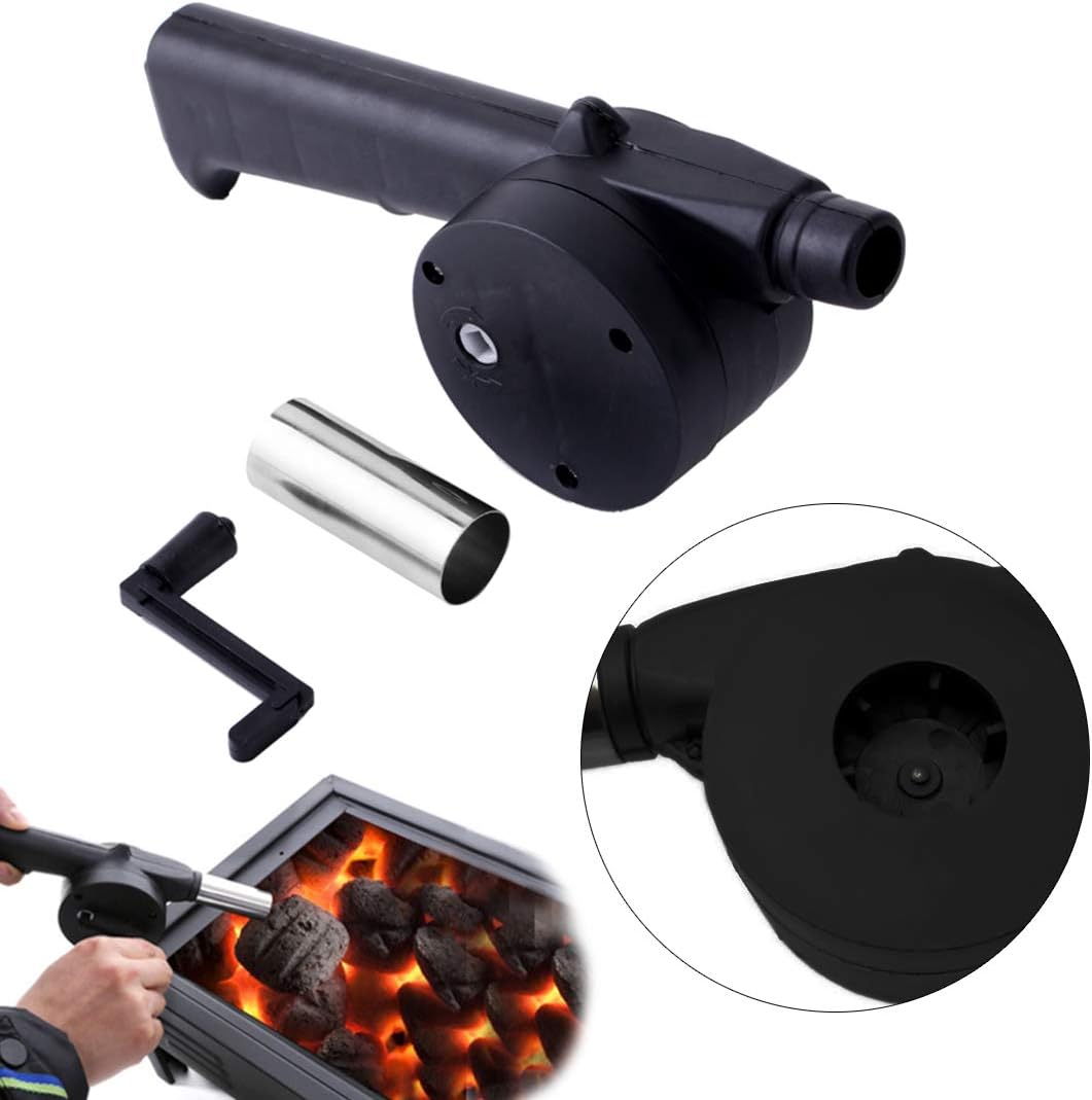 BBQファン送風機、速燃スターター、ポータブル手動クランク、 - Campfire Cooking のレビューと価格