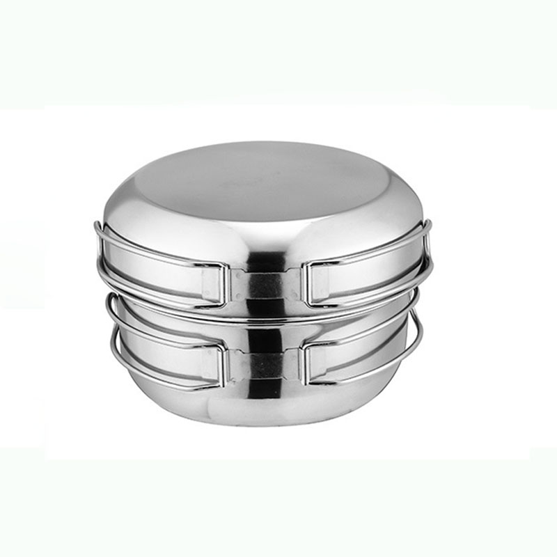 折りたたみ式5ピースカップキッチン鍋フライパンセット屋外調理 - Camping Cooking Box Set のレビューと価格