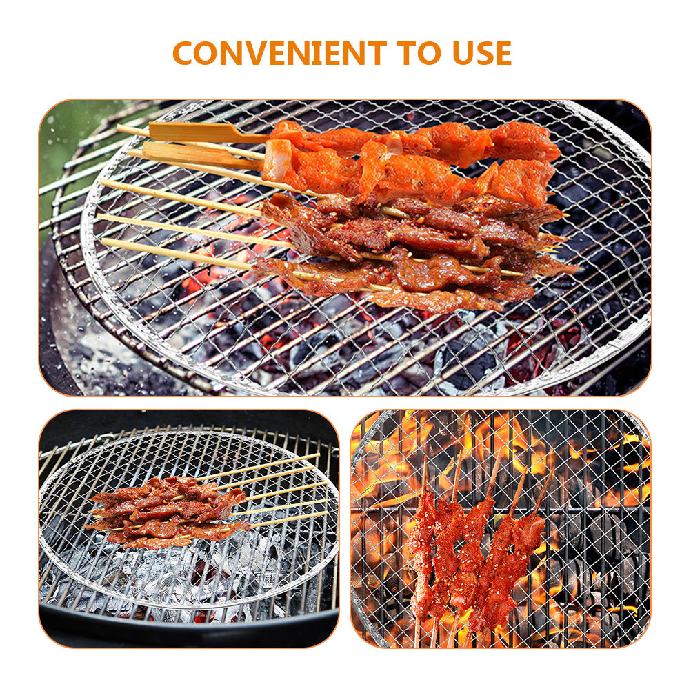 10個入りBBQグリルメッシュファイヤーピットクッキンググリ - Campfire Cooking のレビューと価格