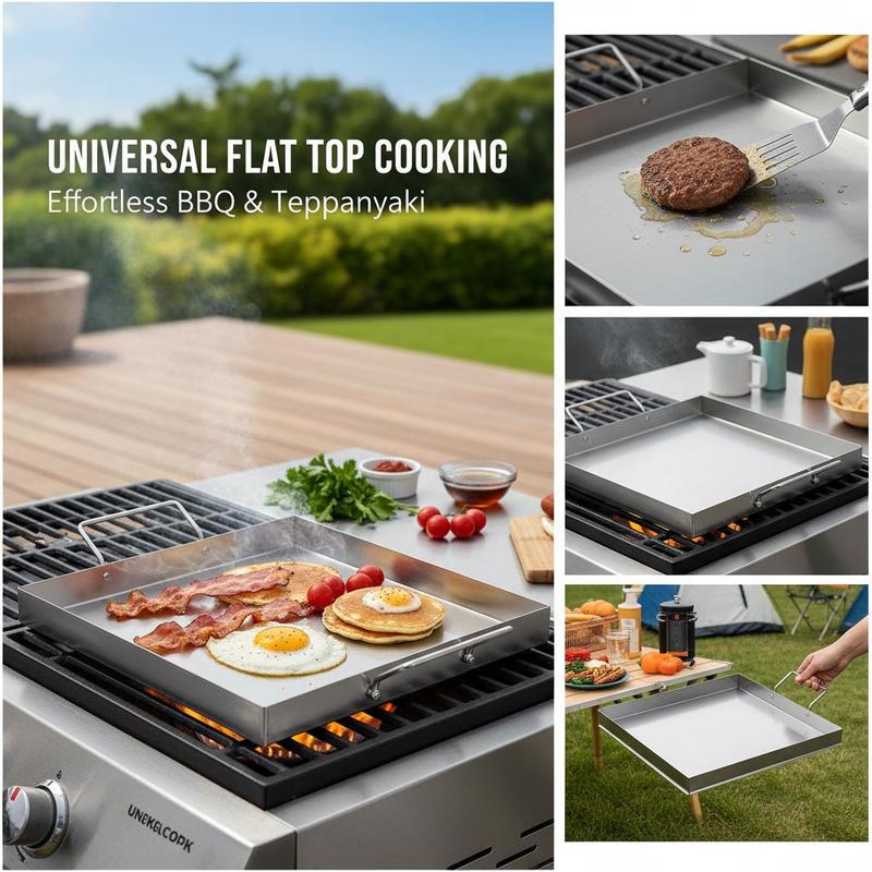 ユニバーサルフラットトップグリドル 18x16インチ キャン - Camping Cooking Meat のレビューと価格