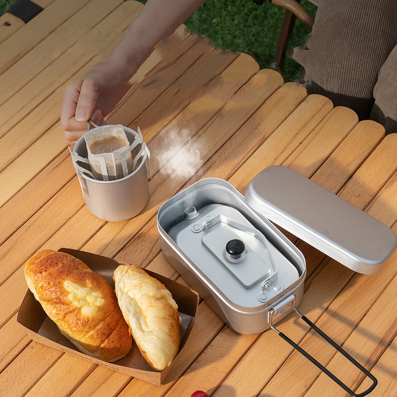 超軽量ポータブルピクニックケトル、キャンプティーポット、コー - Camping Cooking And Cutlery Set のレビューと価格