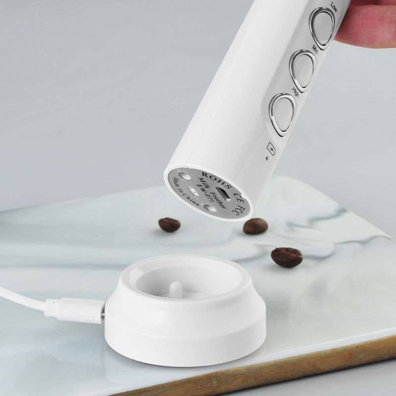 3 で 1 電動ミルク泡立て器充電式ミルクフォームメーカーハ - Pocket Coffee Maker のレビューと価格