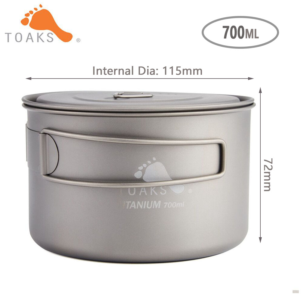 Toaksピュアチタン調理器具、屋外ポット、カップ、ボウル、 - Camping Cooking Tray のレビューと価格
