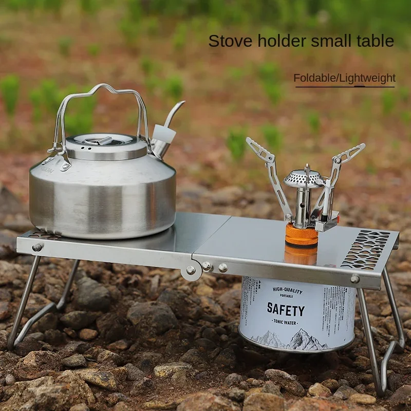 屋外ポータブルミニティーテーブルステンレス鋼スプライシング折 - Camping Cooking Meat のレビューと価格