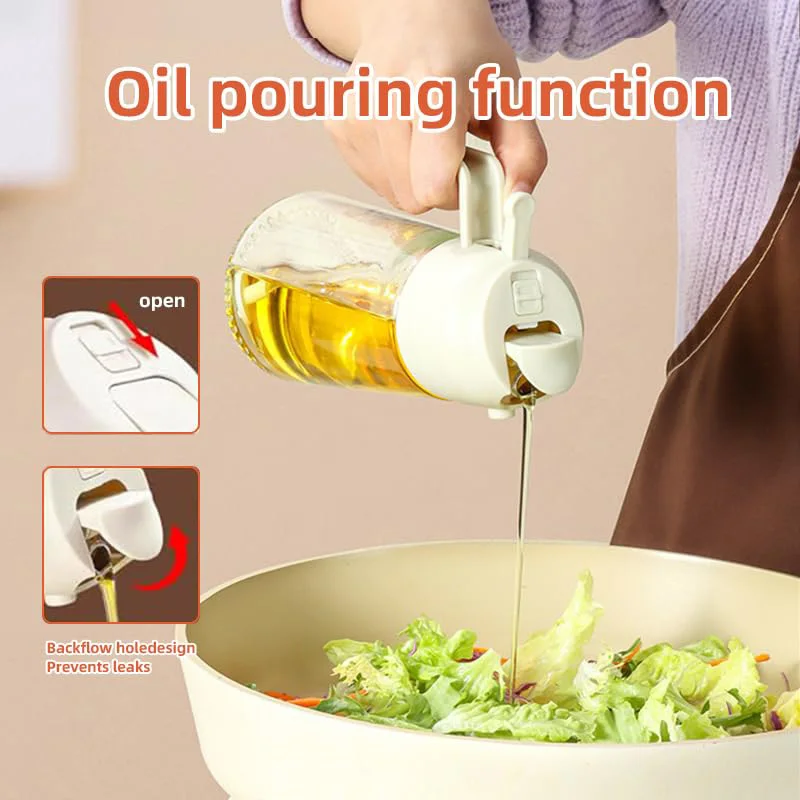2 in 1 注ぐスプレー噴霧器キッチンフライヤーエアスプレ - Camping Cooking Oil のレビューと価格