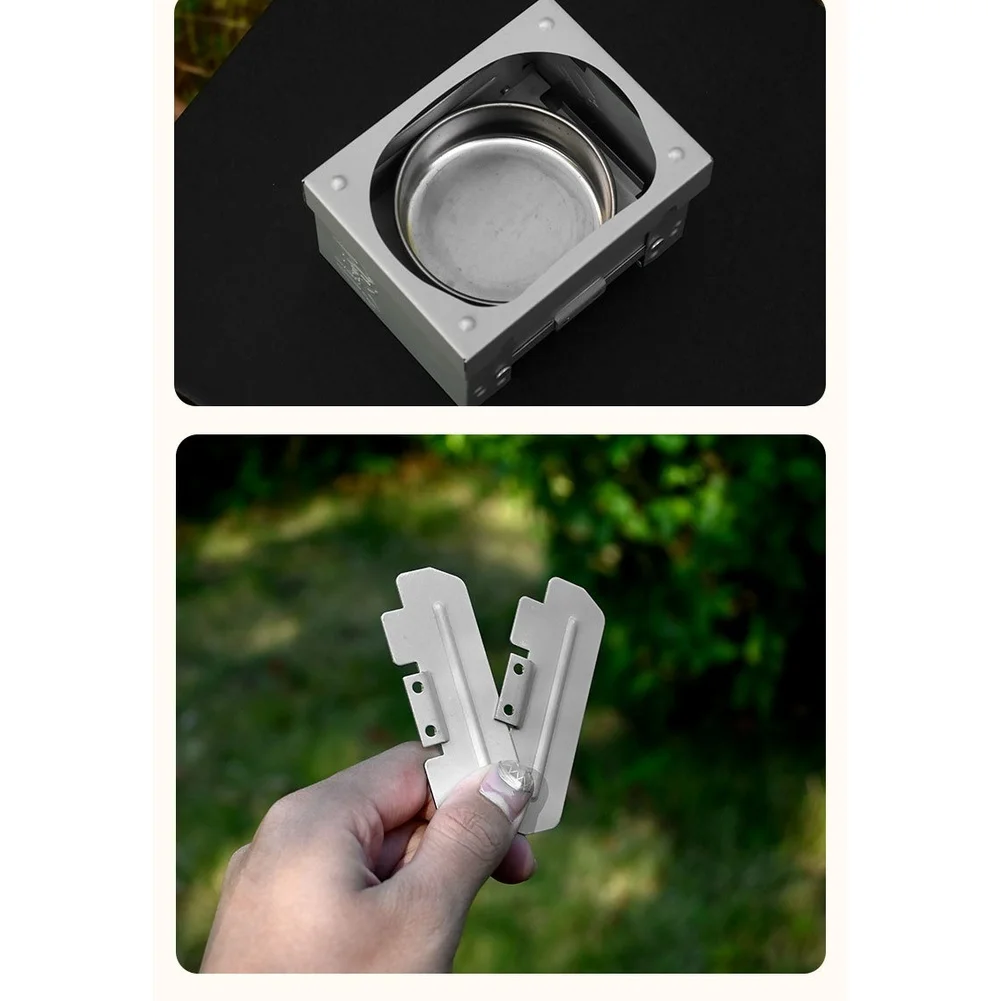 ポータブル折りたたみ式ドイツ製固形燃料ストーブ キャンプ、ア - Camping Cooking Tray のレビューと価格
