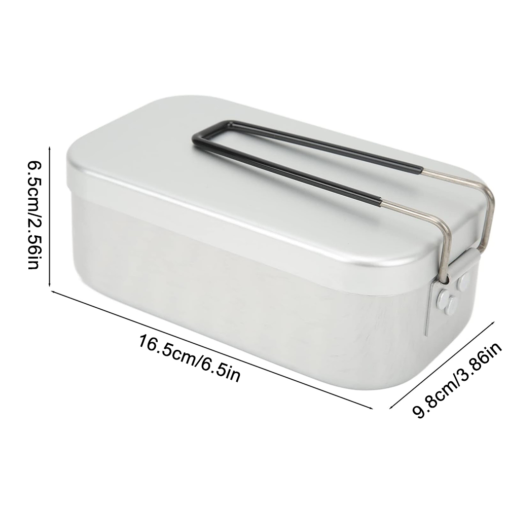 800 ミリリットルアルミ弁当箱屋外キャンプ調理器具食器折り - Camping Cooking Meat のレビューと価格