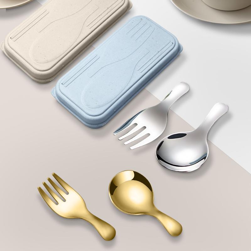 ステンレス鋼食器セットスプーンフォーク 2Pc ポータブルボ - Camping Outdoor Cooking Set のレビューと価格