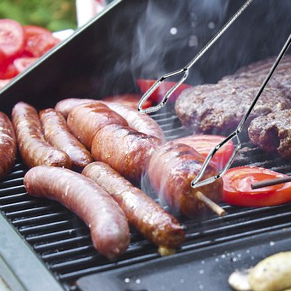キャンプツール 16インチ バーベキュートング シルバー 波 - Camping Cooking Tips のレビューと価格