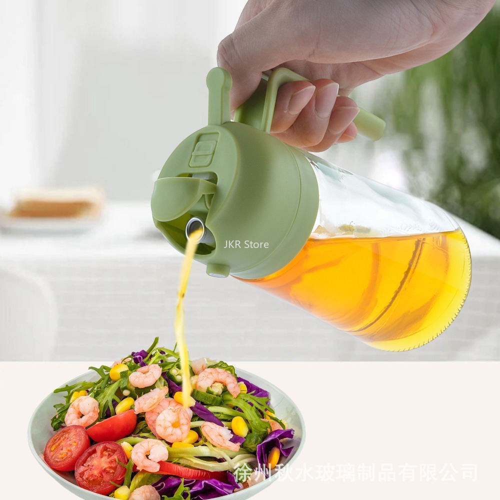2 in 1 オリーブオイルスプレーディスペンサーボトル 大 - Camping Cooking Oil のレビューと価格
