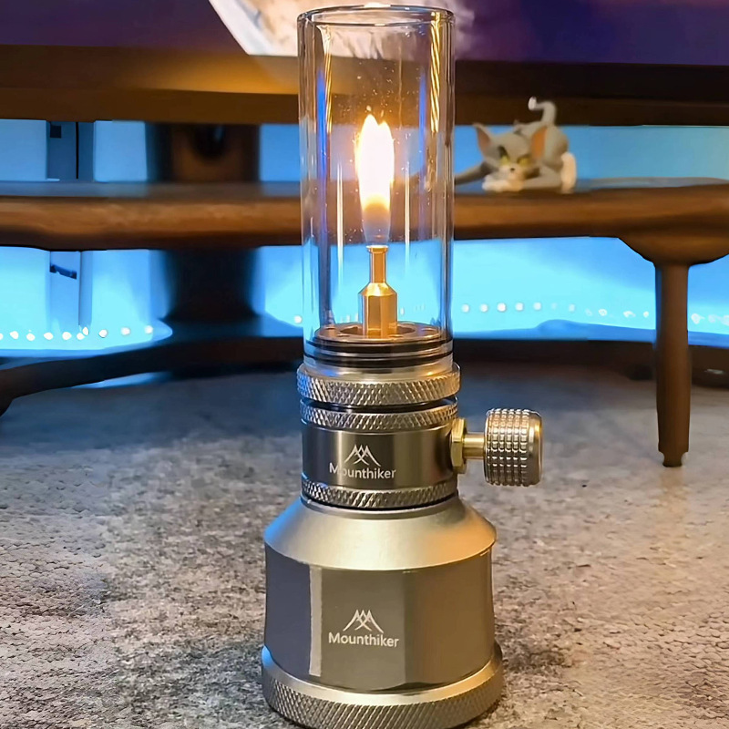 キャンプ用ガスランプ ポータブル 小型 吊り下げ式 ガラスガ - Camping Cooking Fuel のレビューと価格