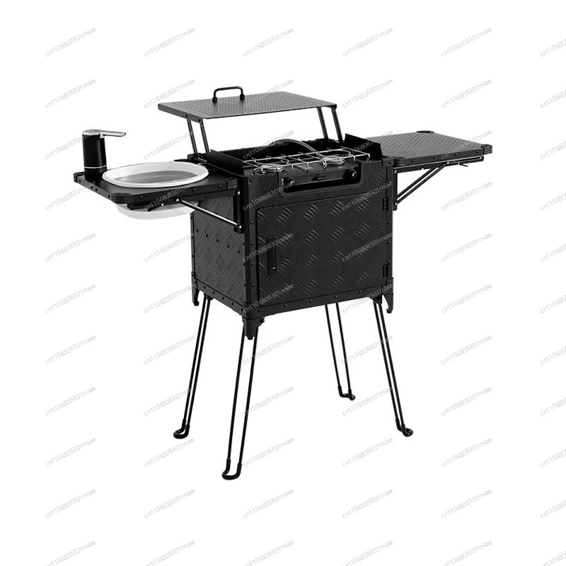 ポータブル折りたたみ式屋外キャンプキッチンボックス、キャンプ - Camping Cooking Box Set のレビューと価格