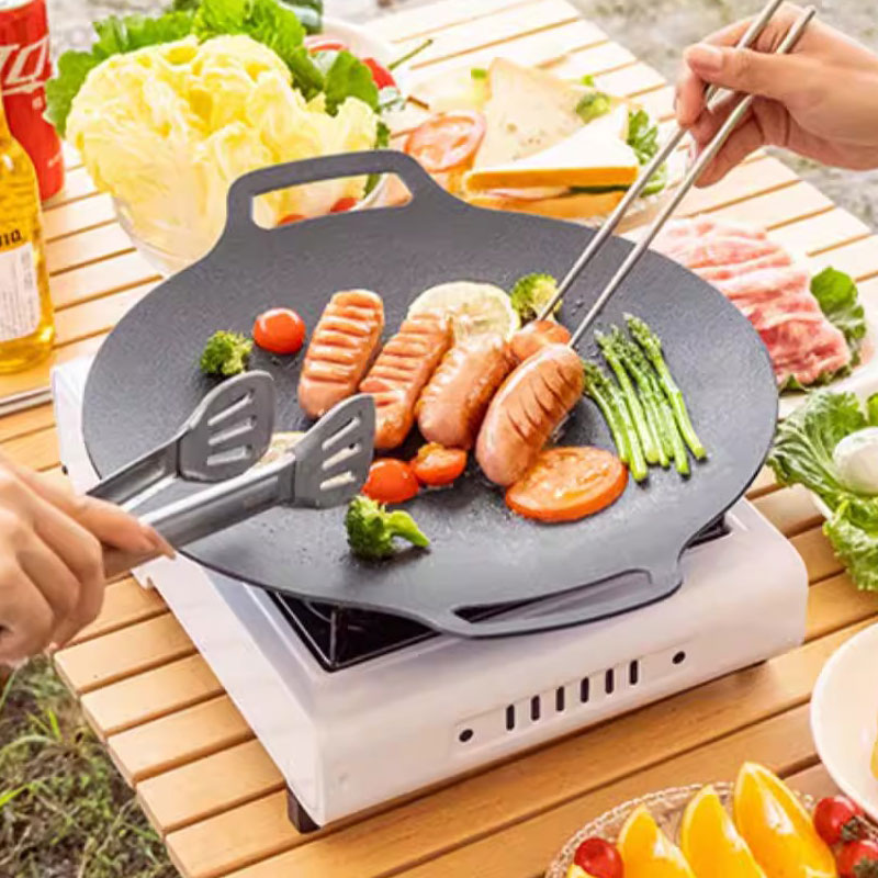    26/30/33CM屋外キャンプグリルパン韓国風マイ - Camping Cooking Meat のレビューと価格