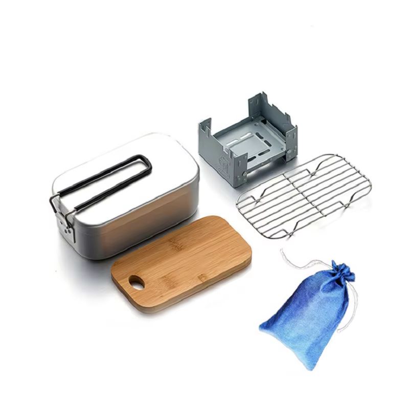アウトドアアルミメスキット、スチームラックストーブセット、ポ - Camping Cooking Box Set のレビューと価格