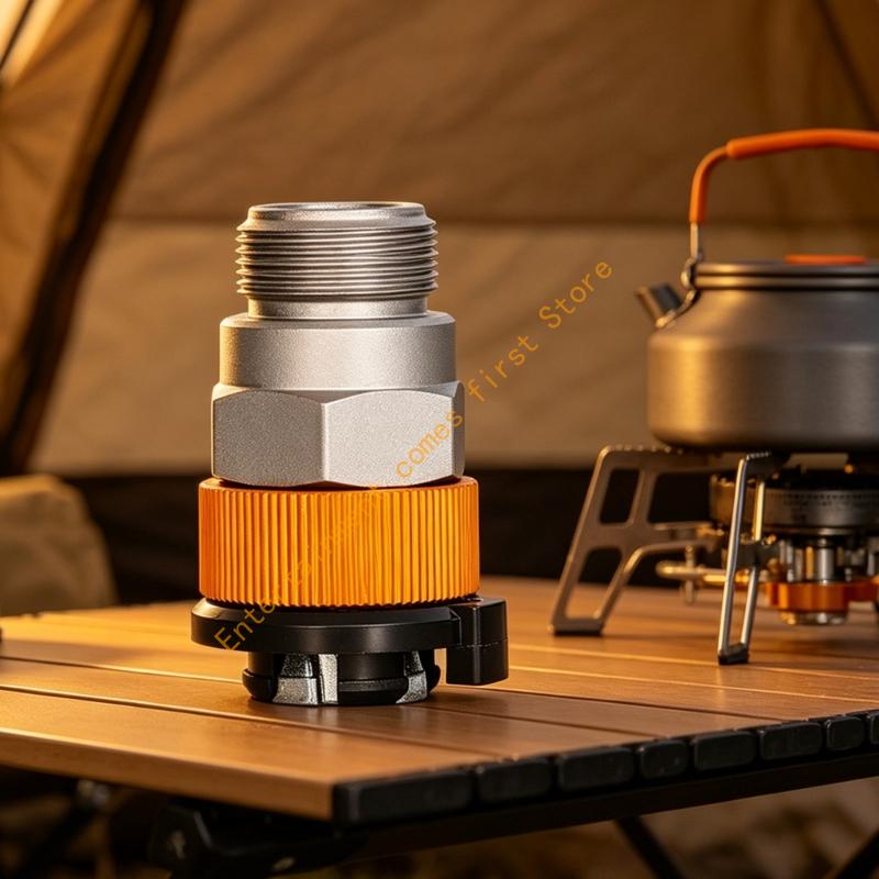 屋外用クッキングキャニスターリンクコネクター、金属ボディ付き - Camping Cooking Canister のレビューと価格