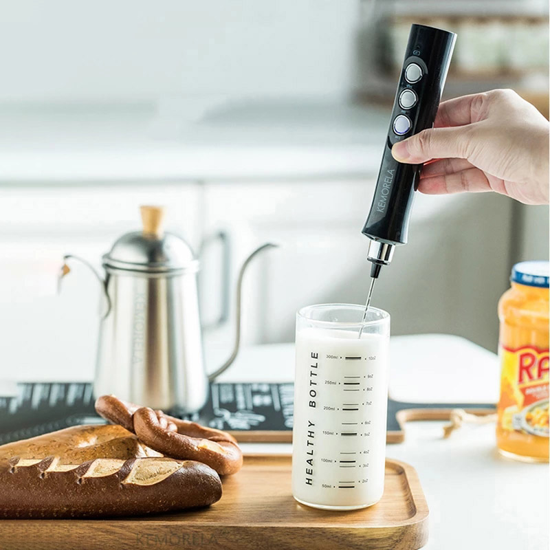 電動ミルク泡立て器フォームメーカーミキサーコーヒードリンク泡 - Pocket Coffee Maker のレビューと価格
