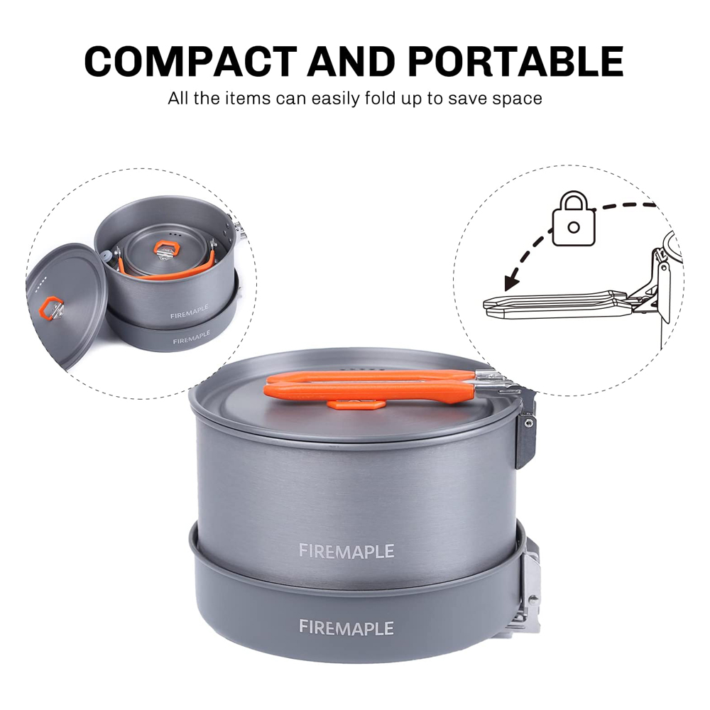 Fire Maple器具ハイキング調理セット熱交換器ポットパ - Camping Cooking And Cutlery Set のレビューと価格