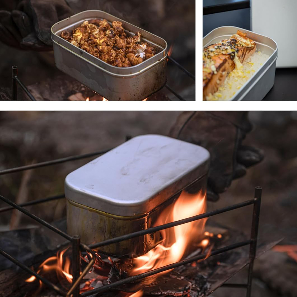 折りたたみ弁当箱ハンドル、大人用ランチコンテナ、アルミキャン - Camping Outdoor Cooking Set のレビューと価格