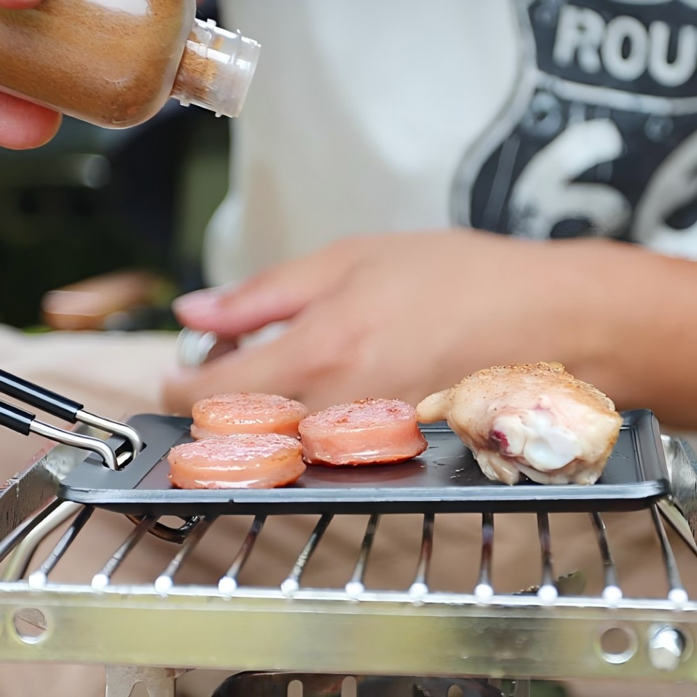 キャンプ用フライパン アウトドア ポータブルグリルパン バー - Camping Cooking Tray のレビューと価格
