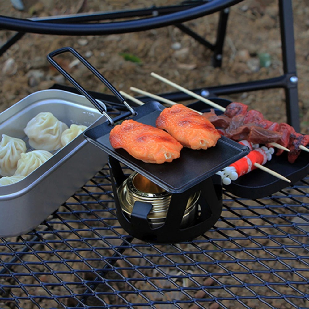 キャンプ用フライパン アウトドア ポータブルグリルパン バー - Camping Cooking Tray のレビューと価格