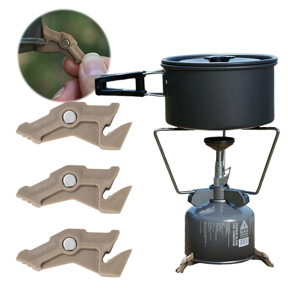 多機能ガスタンクブラケット、磁気三脚、キャンプストーブスタン - Camping Cooking Canister のレビューと価格