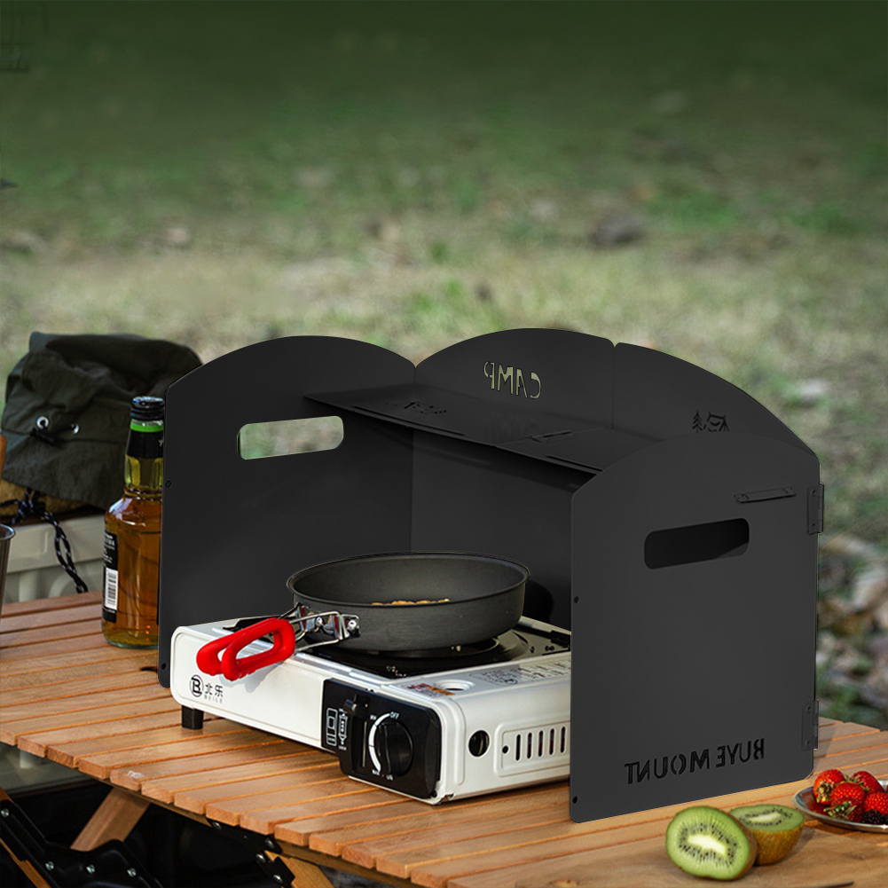折りたたみ式キャンプガスストーブフロントガラス収納層付きガス - Campfire Cooking のレビューと価格