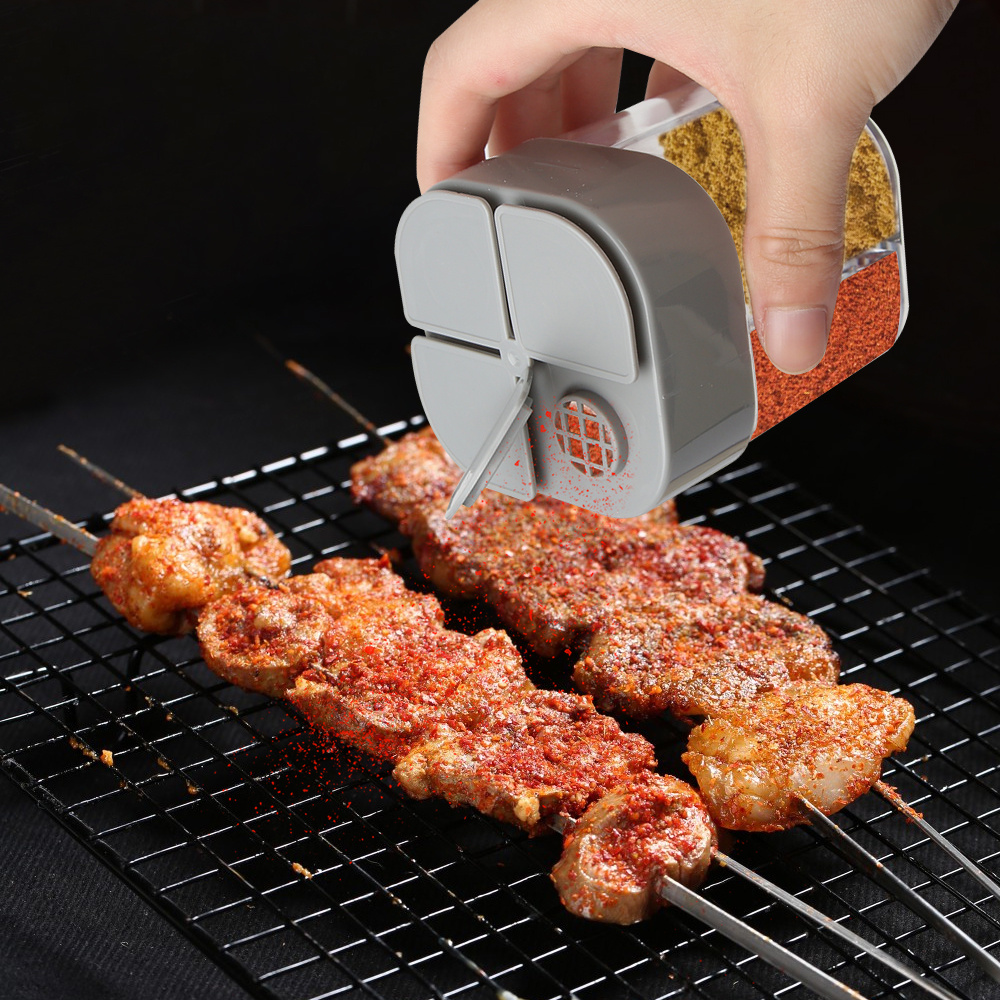 4in1 キャンプ調味料シェーカー 多目的スパイスジャー 蓋 - Camping Cooking Cutlery Set のレビューと価格