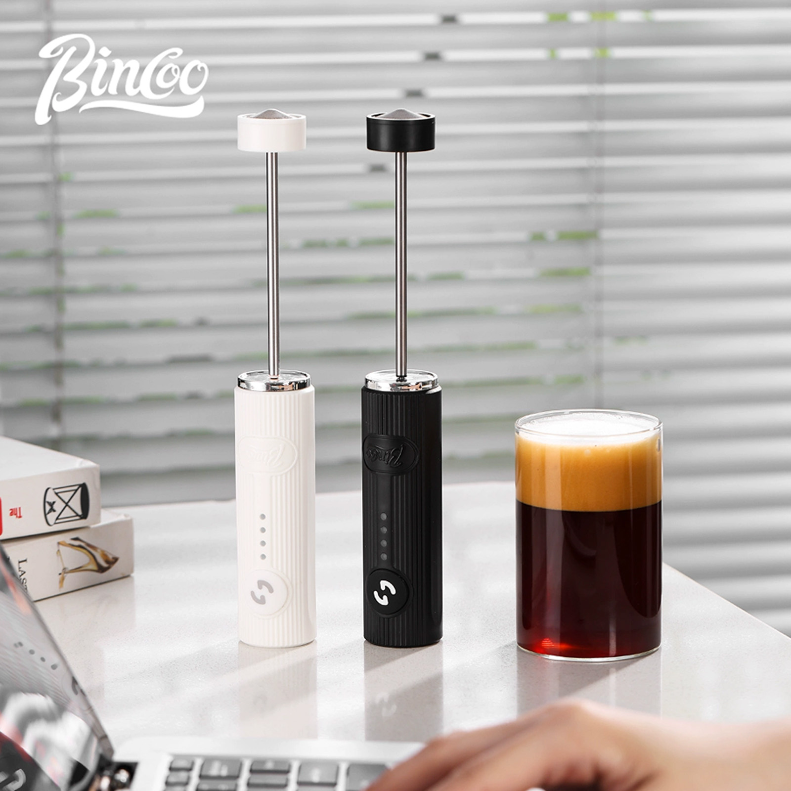 BINCOO 電気コーヒー泡立て器 USB 充電式 2 スピ - Pocket Coffee Maker のレビューと価格